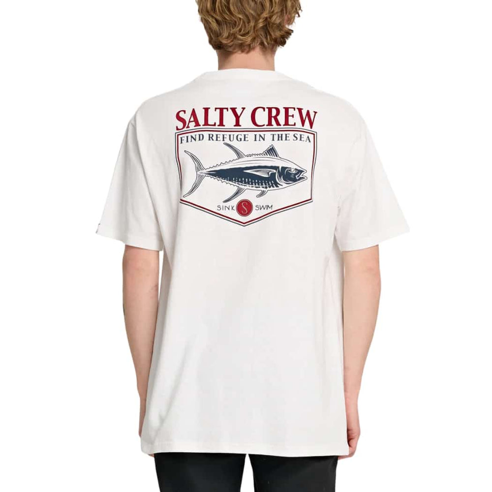 Salty Crew Angler Standard SS Tee White