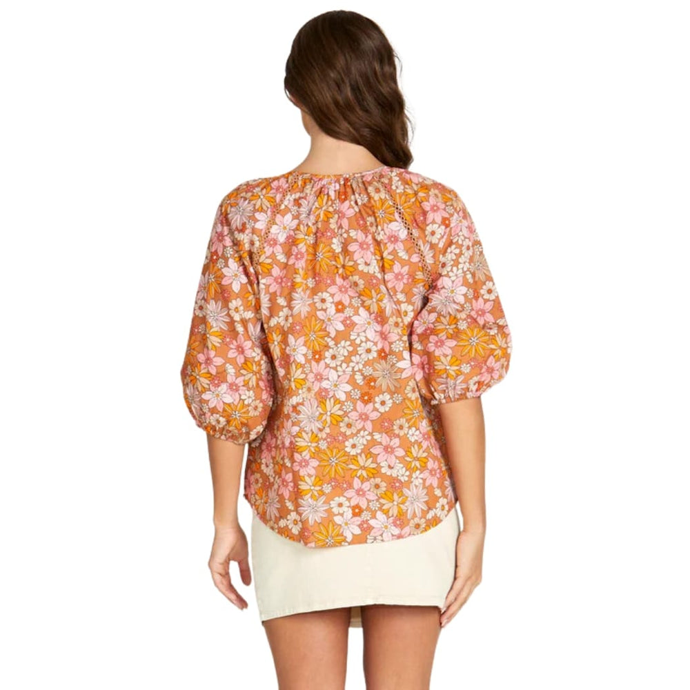 Sass Eleanor Shell Top 70's Floral