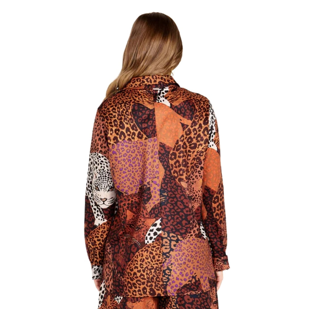 Sass Sindi Shirt Leopard Mix Print