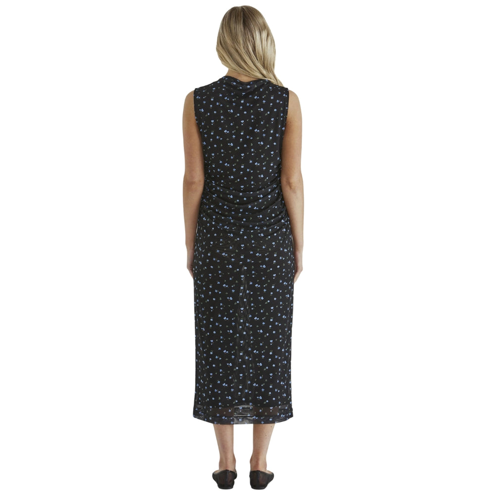 Sass Lauretta Mesh Dress Black Ditsy