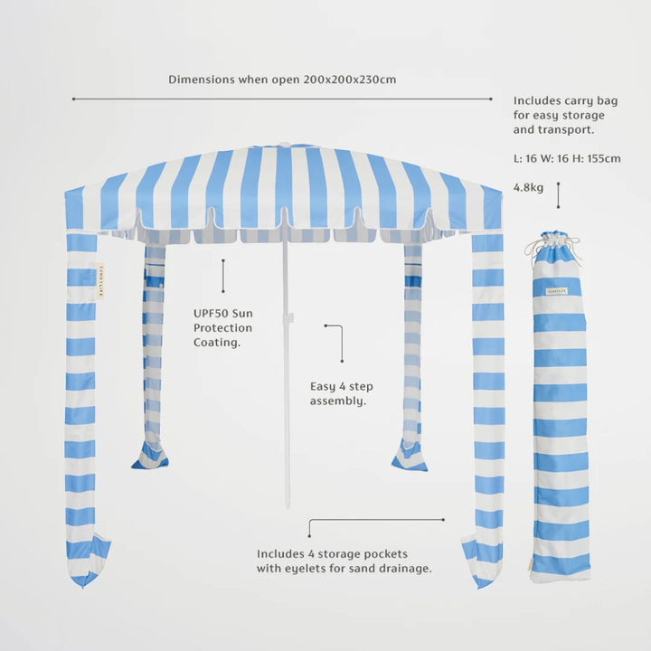Sunnylife Beach Cabana Le Weekend Mid Blue Cream