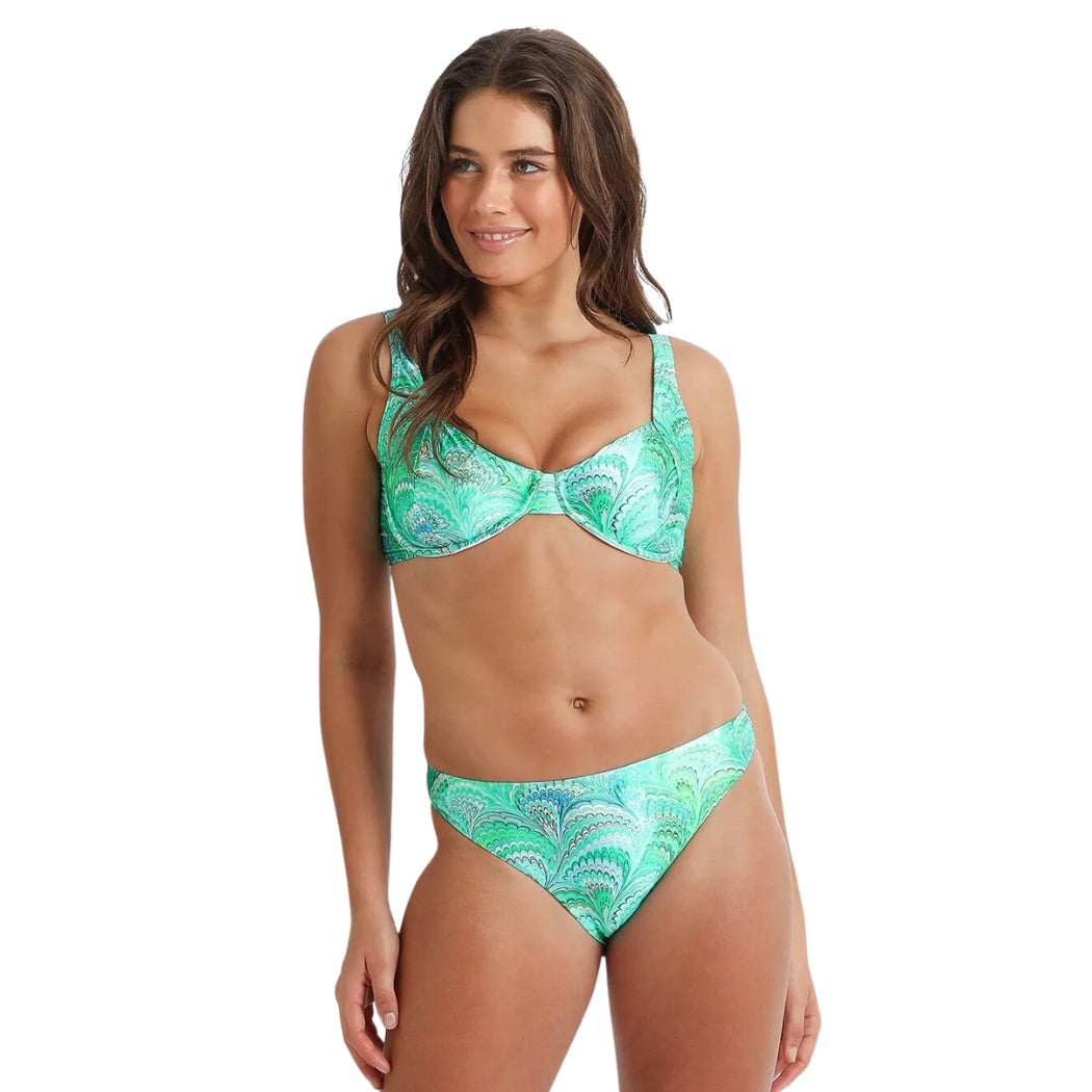 Sunseeker Mystic Glow Panelled D-DD Bra Green