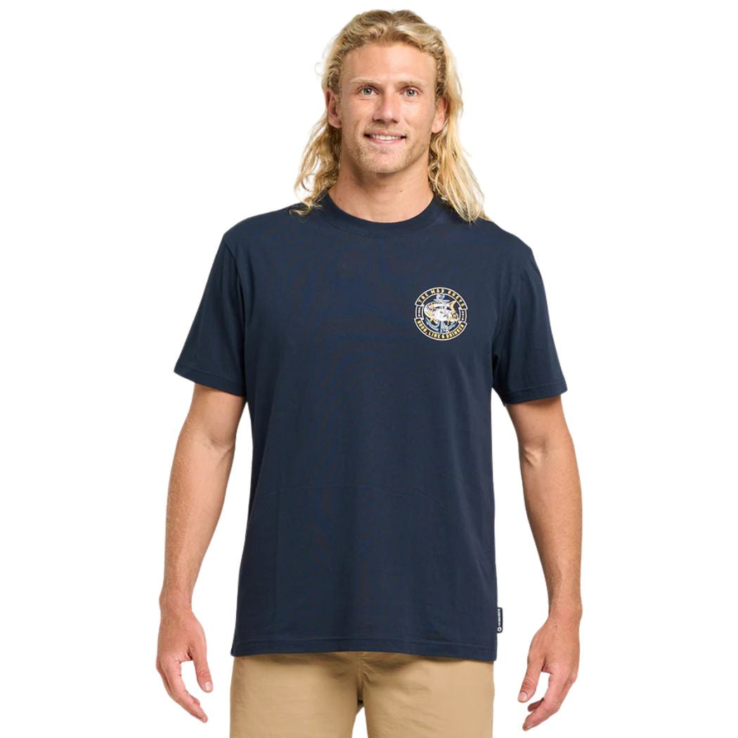 The Mad Hueys Hooked Cuda Tee Navy