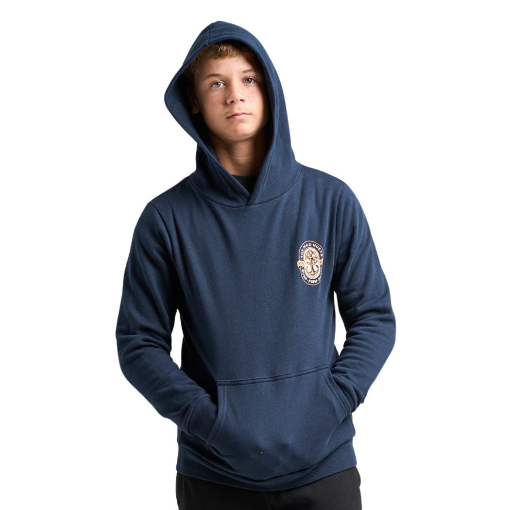 The Mad Hueys Living Anchor Hooded Pullover Navy