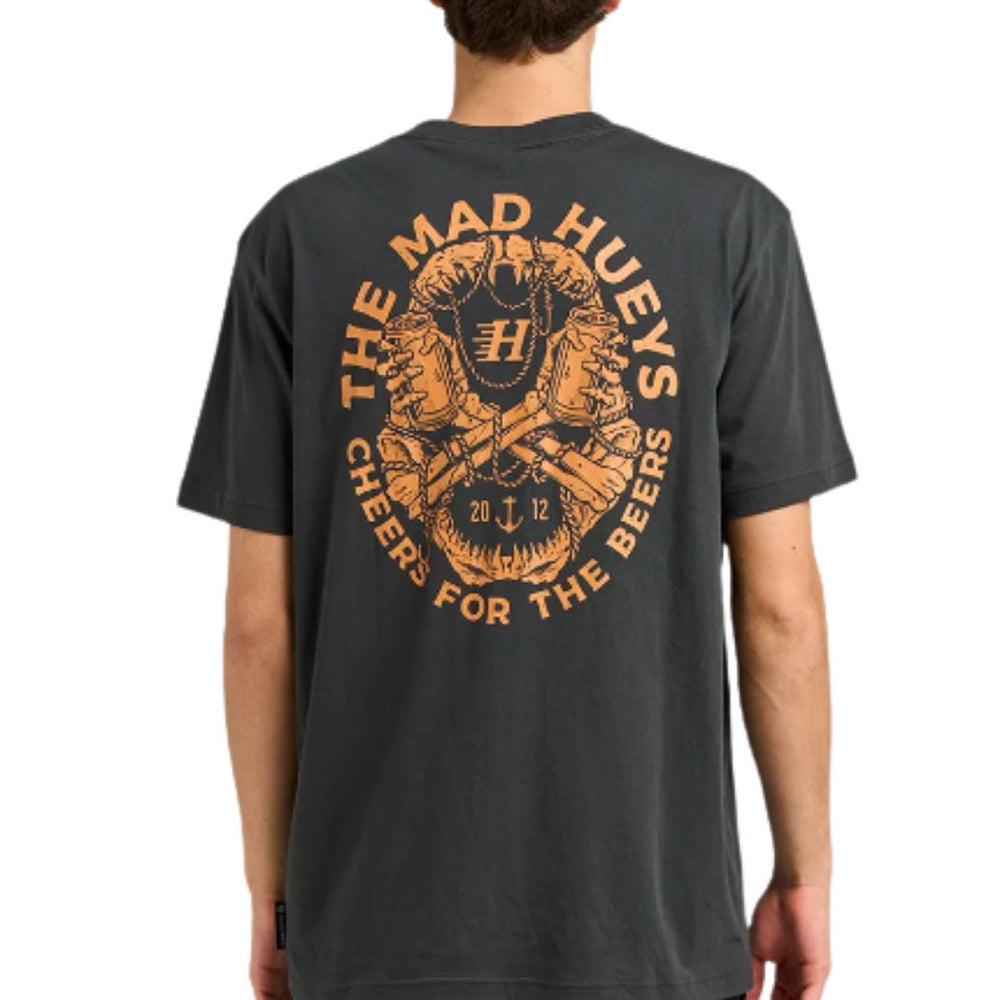 The Mad Hueys Cheers And Beers Tee Vintage Black
