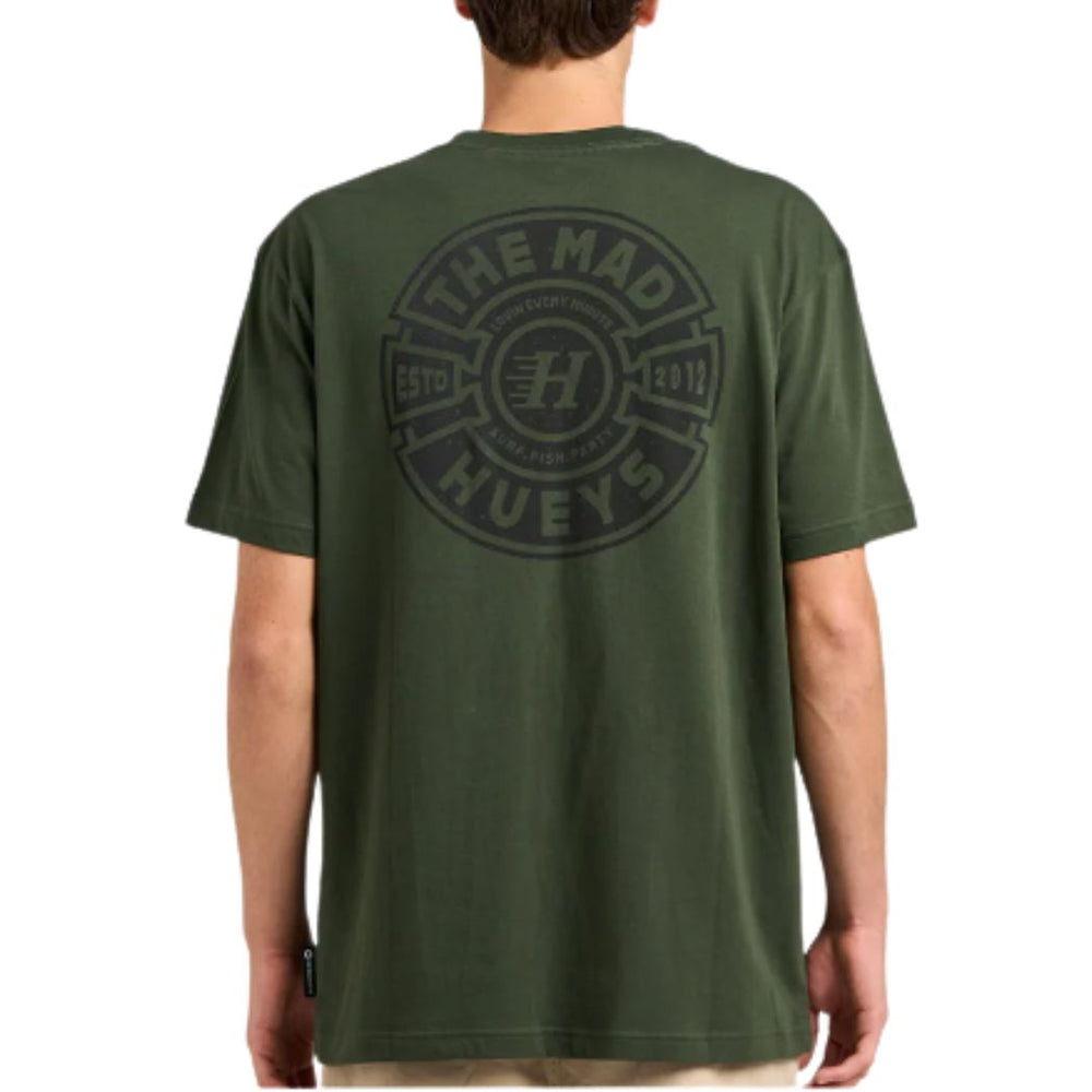 The Mad Hueys Mad Series Tee Oil Green