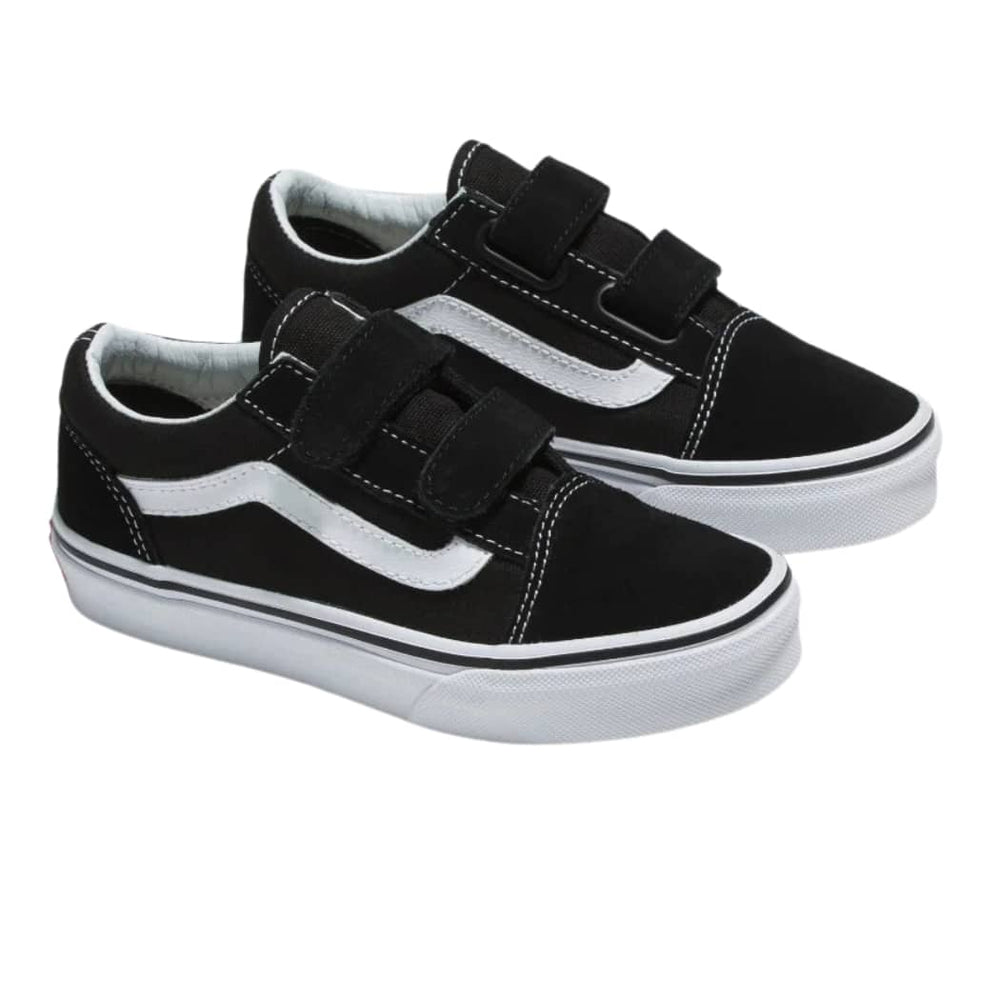 Vans Boys Old Skool V Black True White Shoes