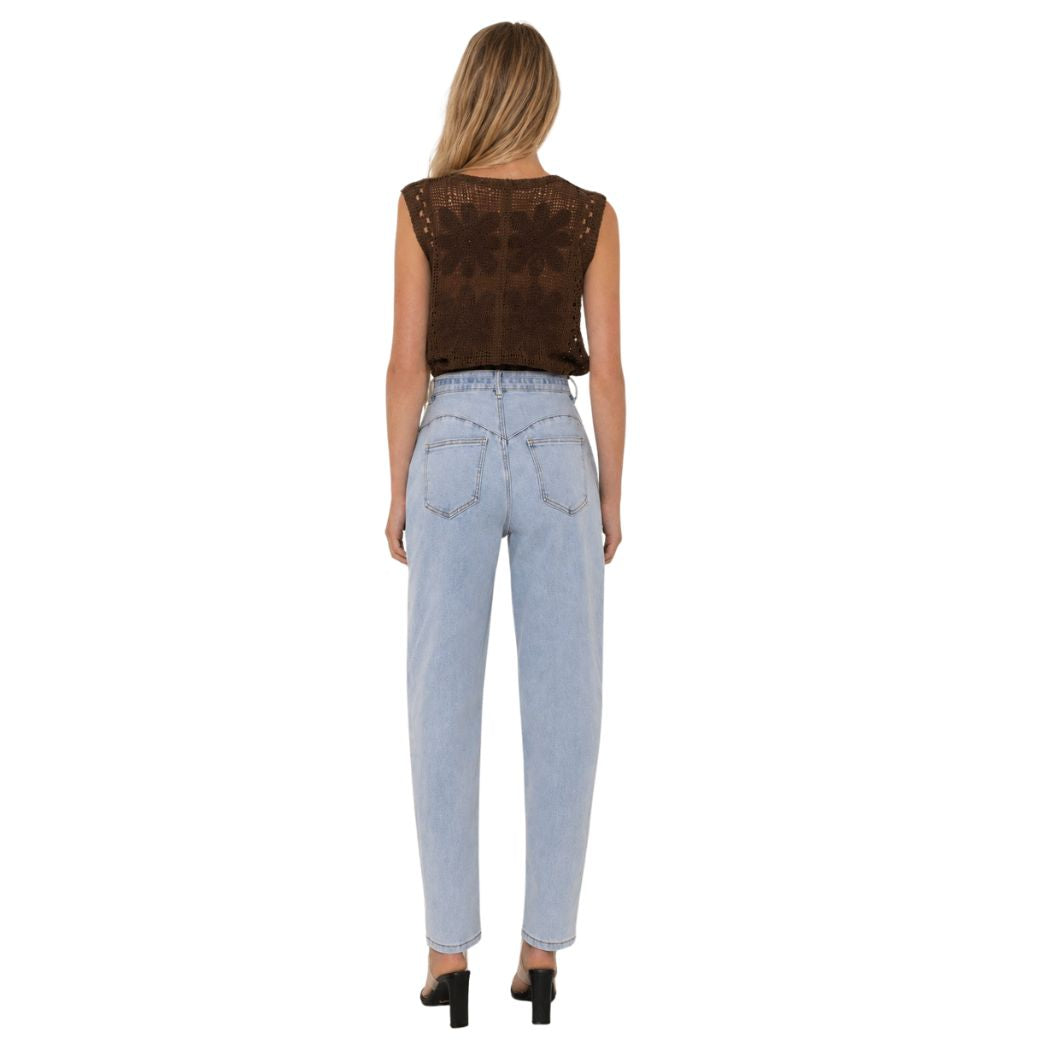 Ave Weekend Wide Leg Jean Airforce Blue