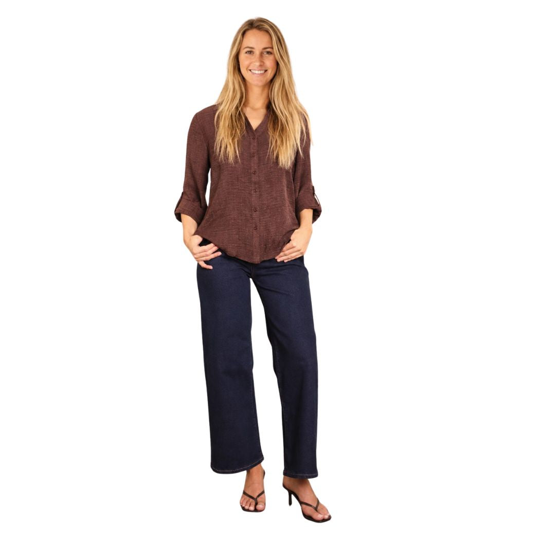 Ave Weekend Wide Leg Jean Indigo