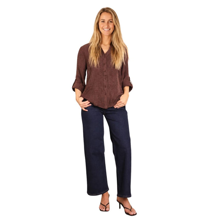 Ave Weekend Wide Leg Jean Indigo