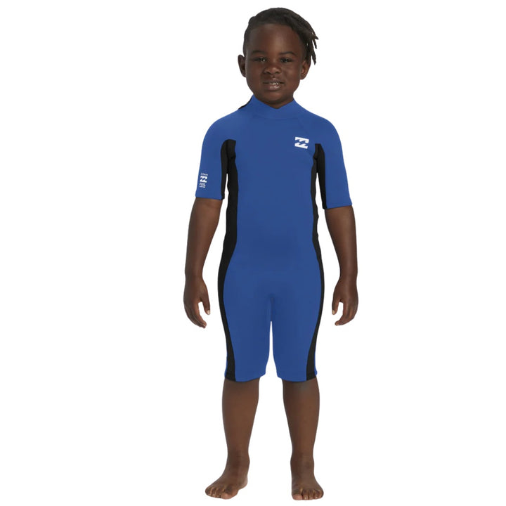 Billabong 202 Toddler Foil Back Zip FL Springsuit Mid Blue