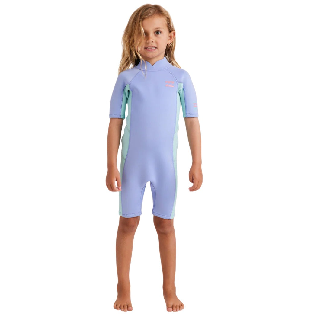 Billabong 202 Toddler Foil Back Zip SS Springsuit Cosmic Blue