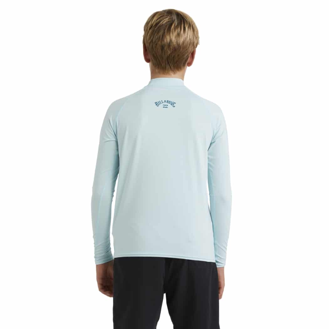 Billabong Boys All Day Arch RF LS Rash Shirt Blue Moon