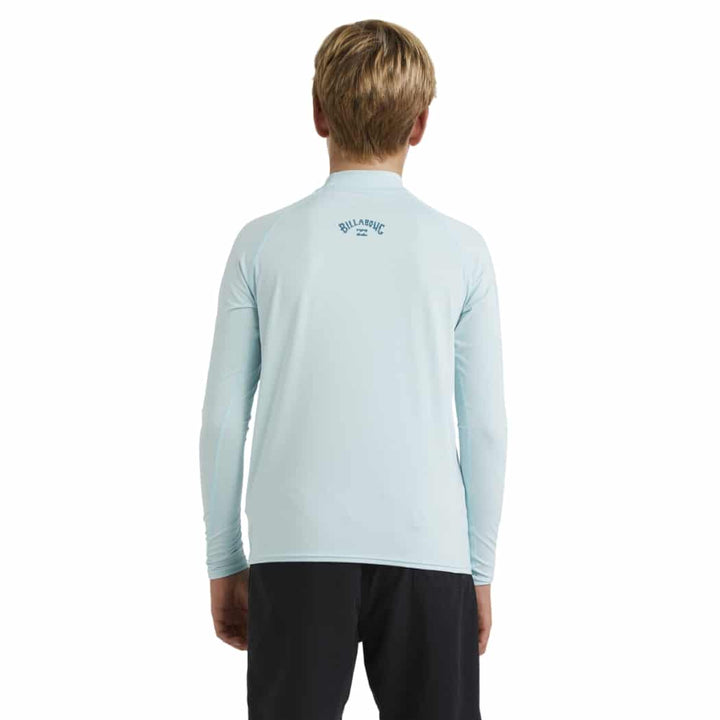 Billabong Boys All Day Arch RF LS Rash Shirt Blue Moon