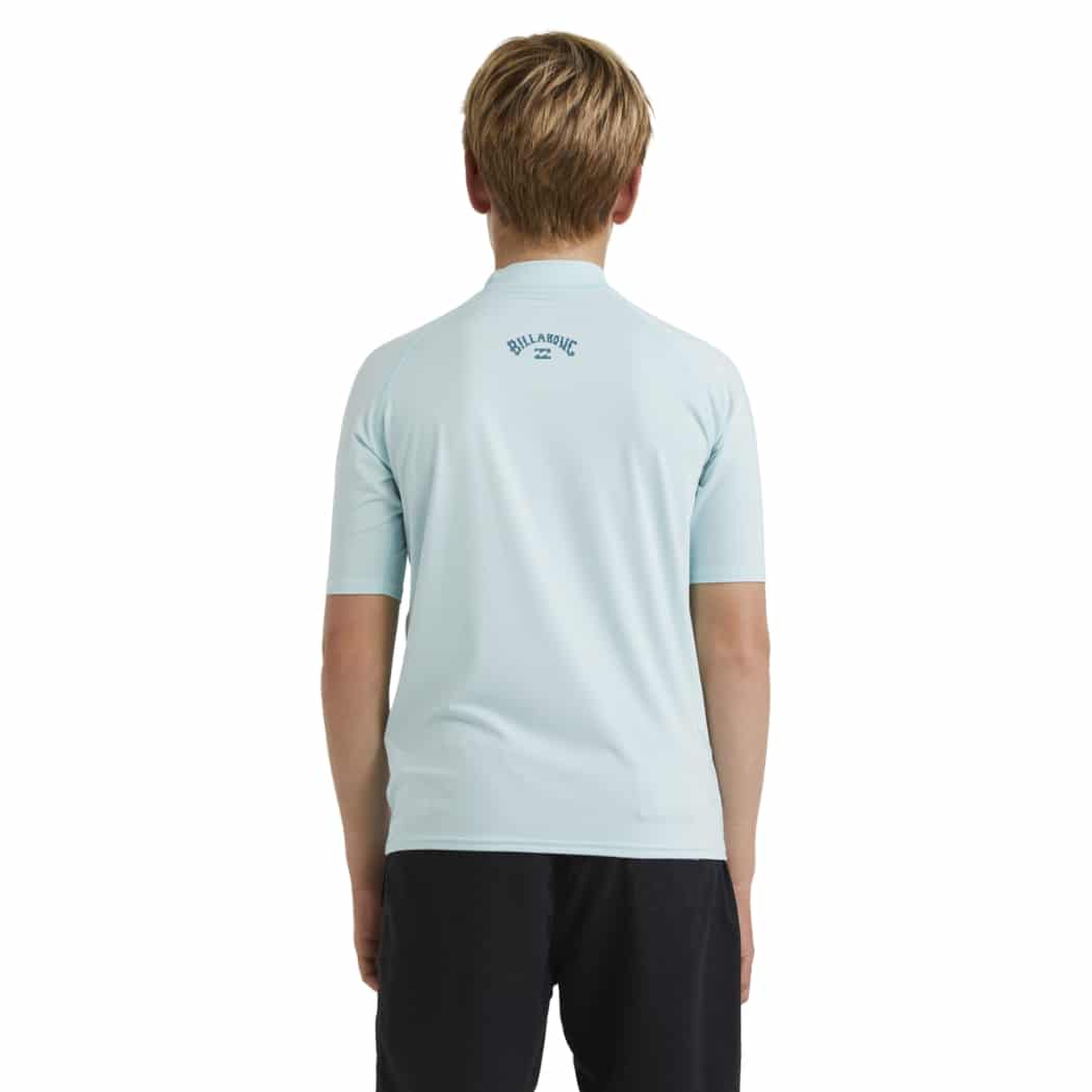 Billabong Boys All Day Arch RF SS Rash Shirt Blue Moon