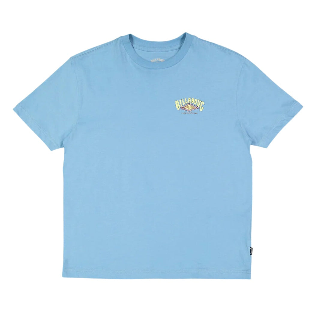 Billabong Boys Diamond Grit Tee Blue Wash