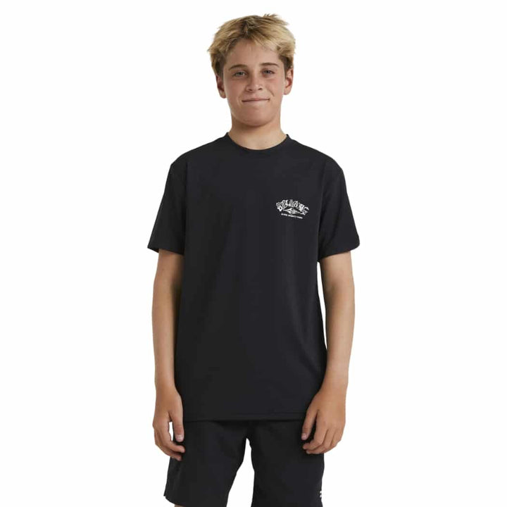 Billabong Boys Ransom LF Short Sleeve Rash Shirt Black