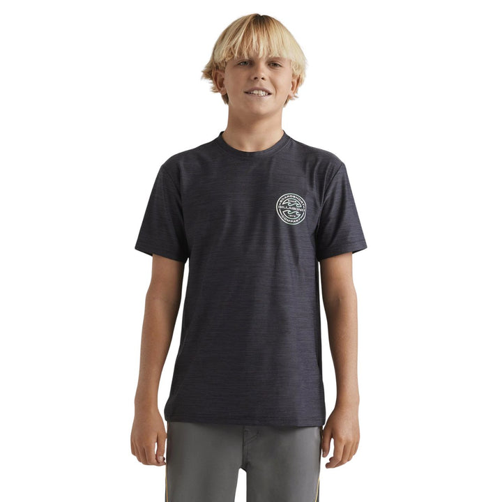 Billabong Boys Rotor Shoreline Short Sleeve Black Heather