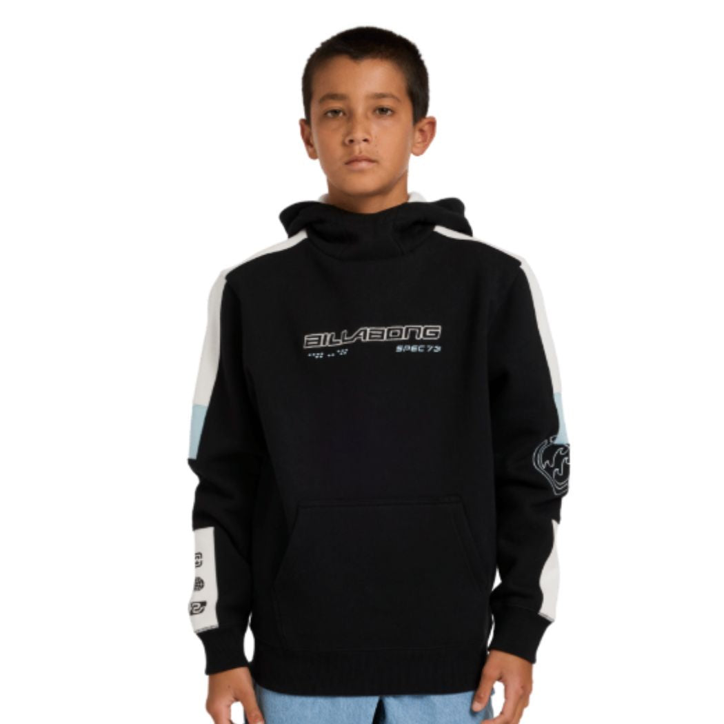Billabong Boys Spec 73 Pop Mock Hoodie Black
