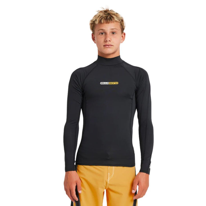 Billabong Boys Spec Long Sleeve Rash Vest Black