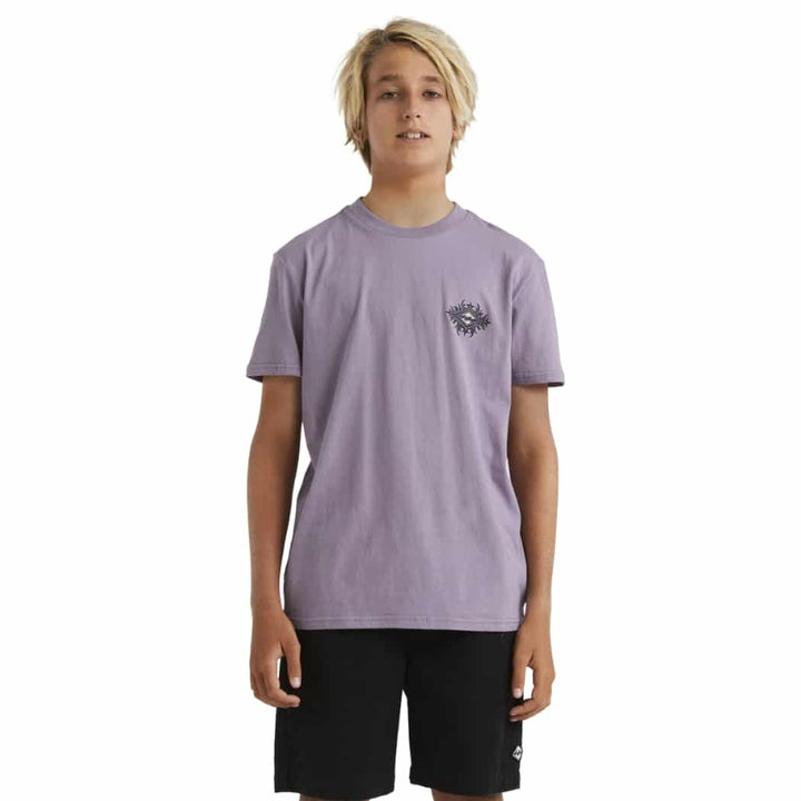 Billabong Boys Tribe Core Short Sleeve Tee Purple Ash