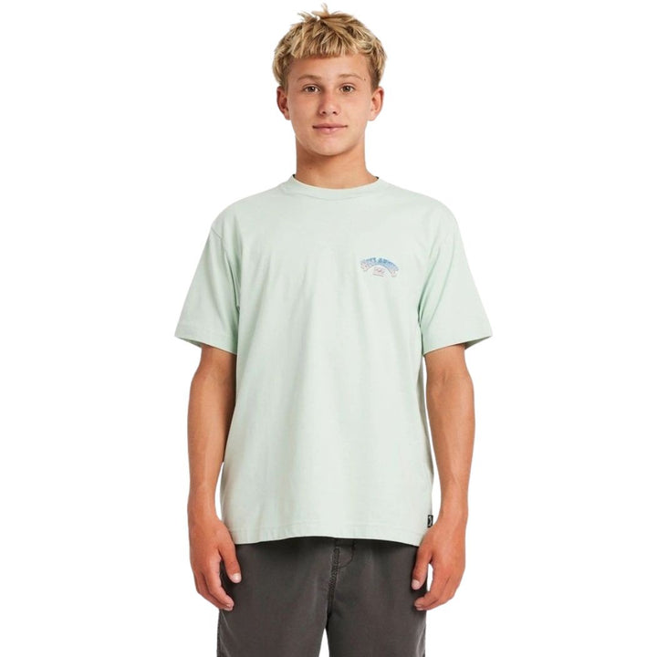 Billabong Boys Wax Arch Tee Seafoam