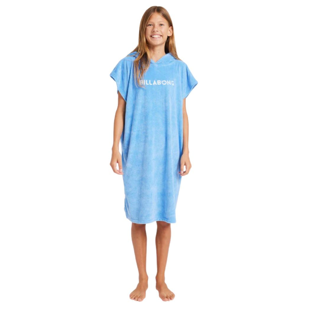 Billabong Girls Hoodie Towel Tidal Blue