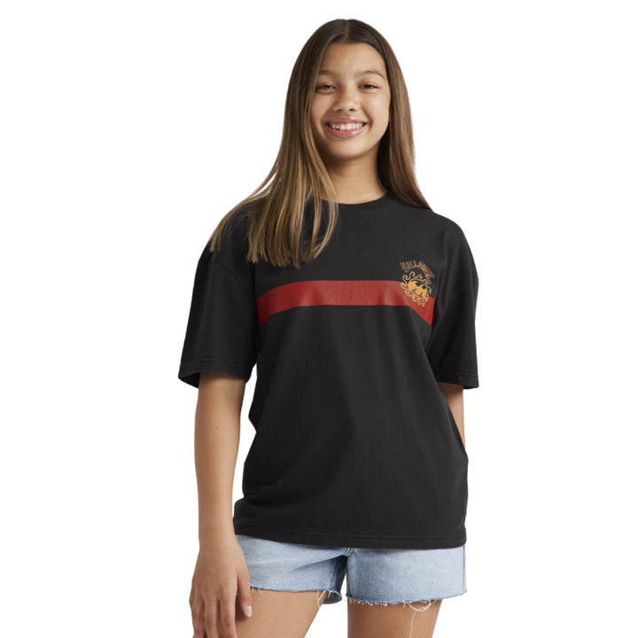 Billabong Girls Otis Sun Arch Tee Black 