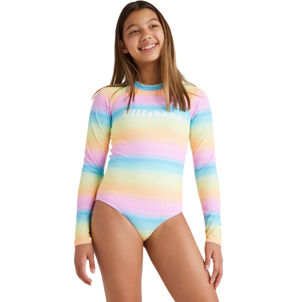 Billabong Girls Vista Dreamin Long Sleeve Bodysuit Multi