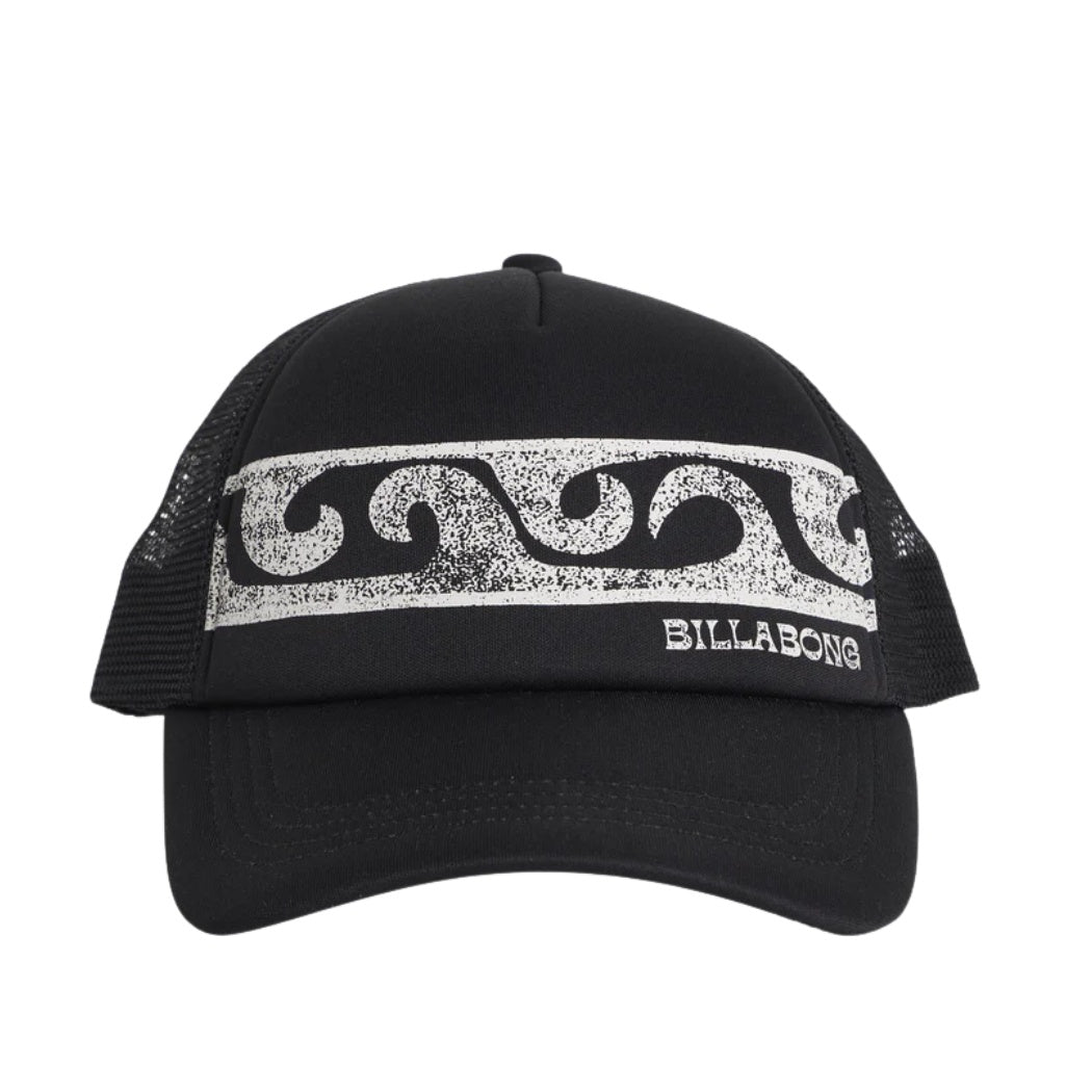 Billabong Girls Wave Fade Trucker Off Black