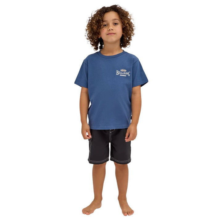Billabong Groms Crossboards Tee Dark Denim