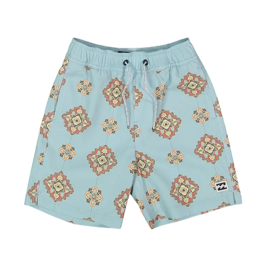 Billabong Groms Good Times Layback Boardshorts Light Blue