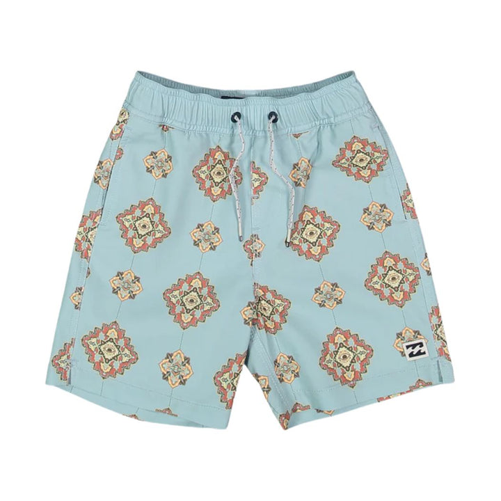 Billabong Groms Good Times Layback Boardshorts Light Blue