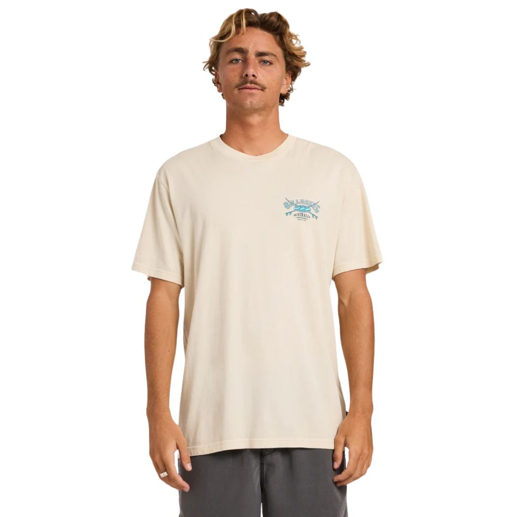 Billabong Heritage Arch Wave Wash Premium Tee Oatmeal