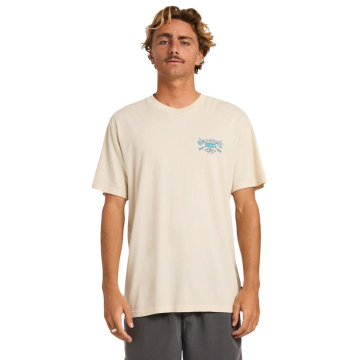 Billabong Heritage Arch Wave Wash Premium Tee Oatmeal