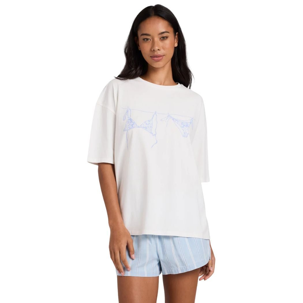 Billabong Just Add Bikini Tee Salt Crystal