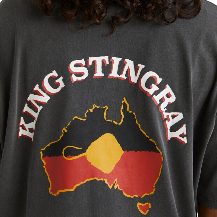 Billabong King Stingray Hey Wanhaka Tee Washed Black