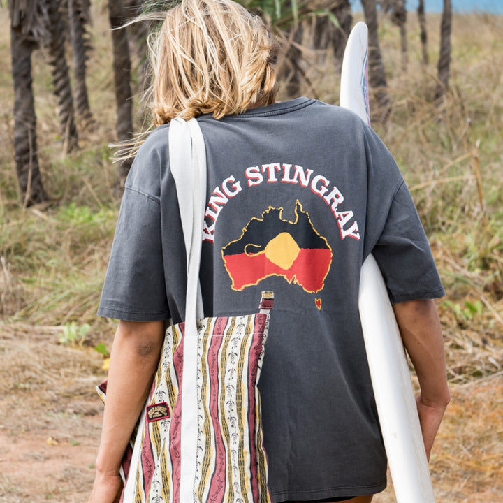 Billabong King Stingray Hey Wanhaka Tee Washed Black