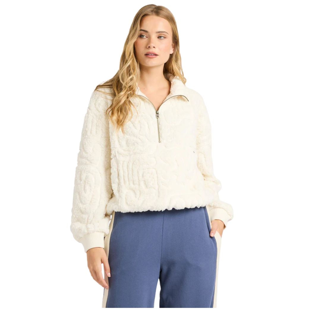 Billabong Le Love Half Zip Crew Salt Crystal