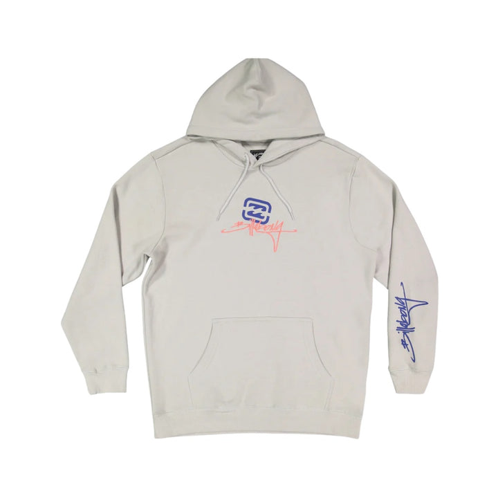 Billabong OG Script Pop Hoodie Silver