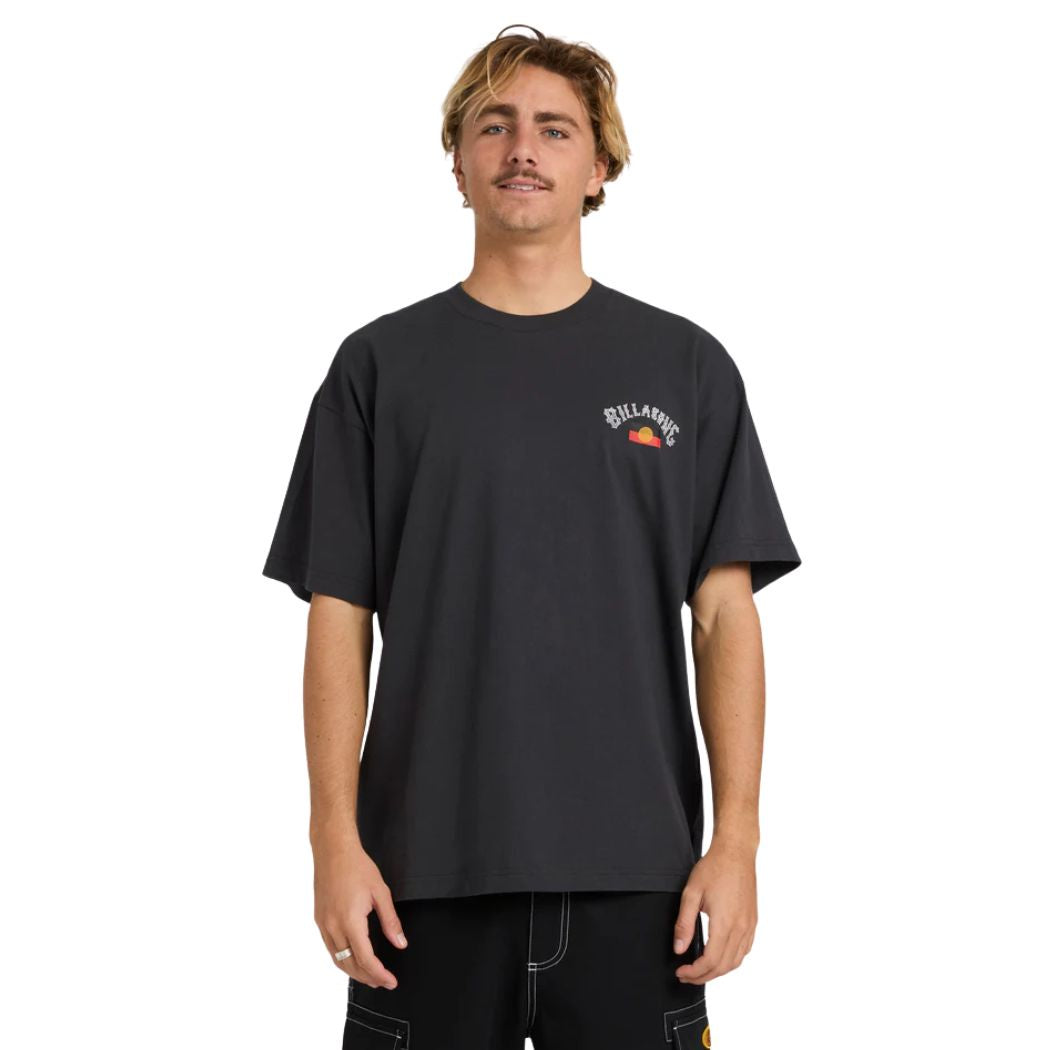 Billabong Otis Flag Arch Tee Charcoal