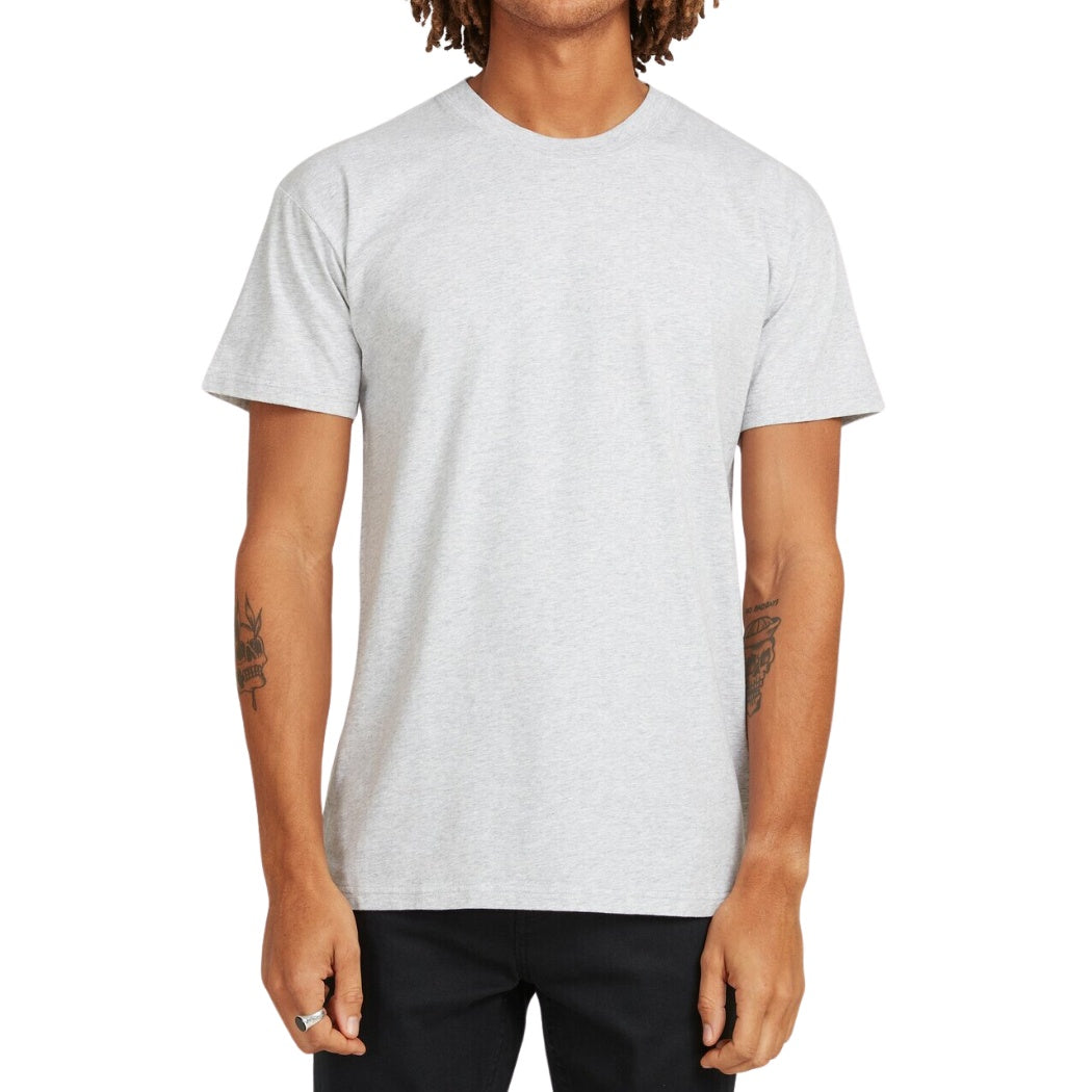 Billabong Premium Wave Washed Short Sleeve Tee Light Grey Heather 