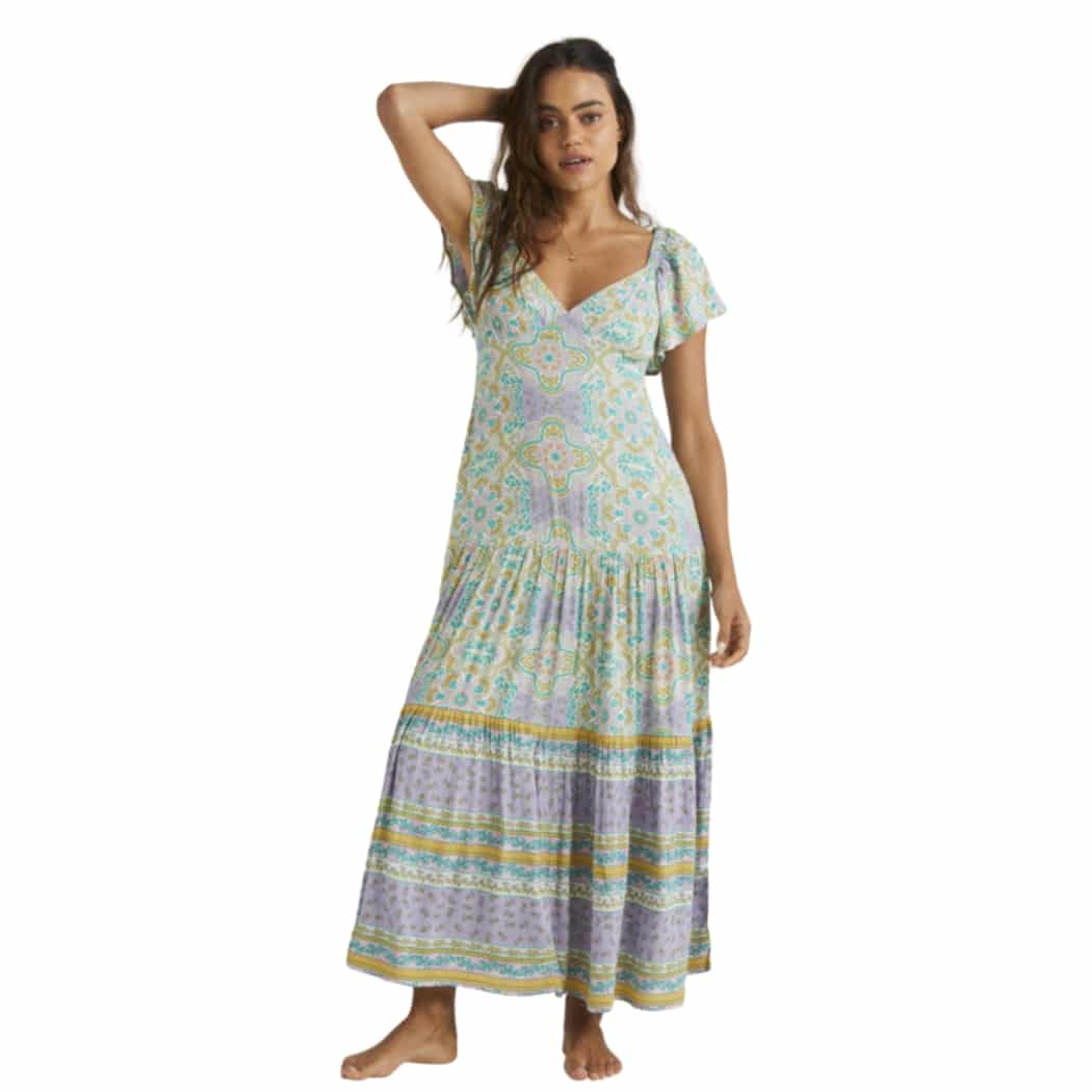 Billabong Summerside Maxi Dress Salt Crystal