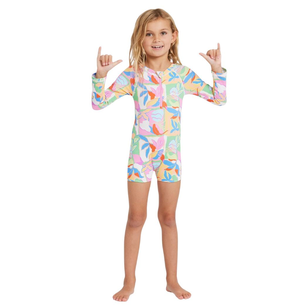 Billabong Sun Shift Shortie Surfsuit Girls Multi
