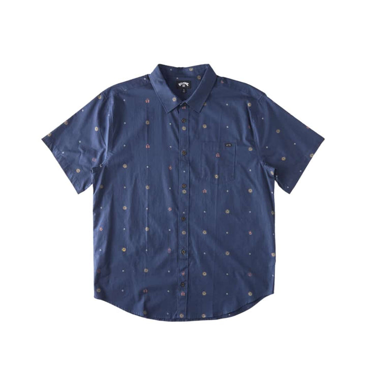 Billabong Sundays Mini Short Sleeve Shirt Blue