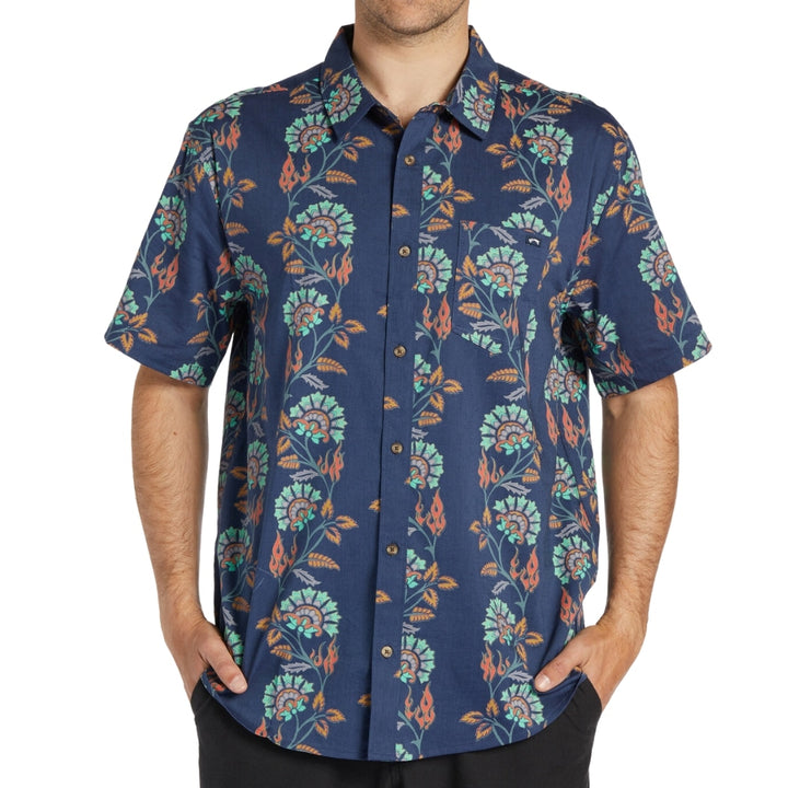 Billabong Sundays Short Sleeve Shirt Dark Blue