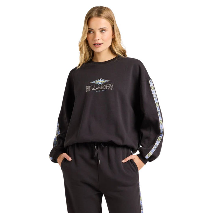 Billabong Swipe Right Kendall Crew Off Black