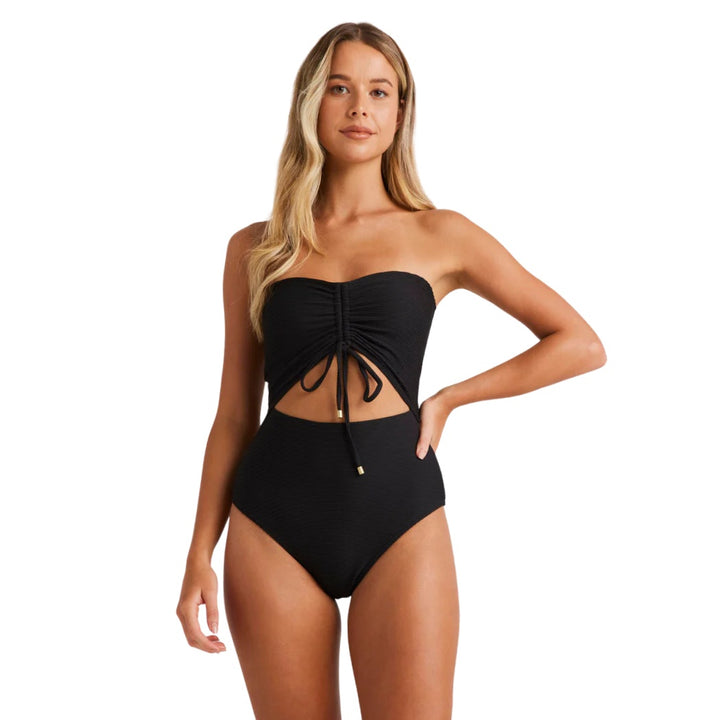 Billabong Tanlines Bandeau One Piece Black