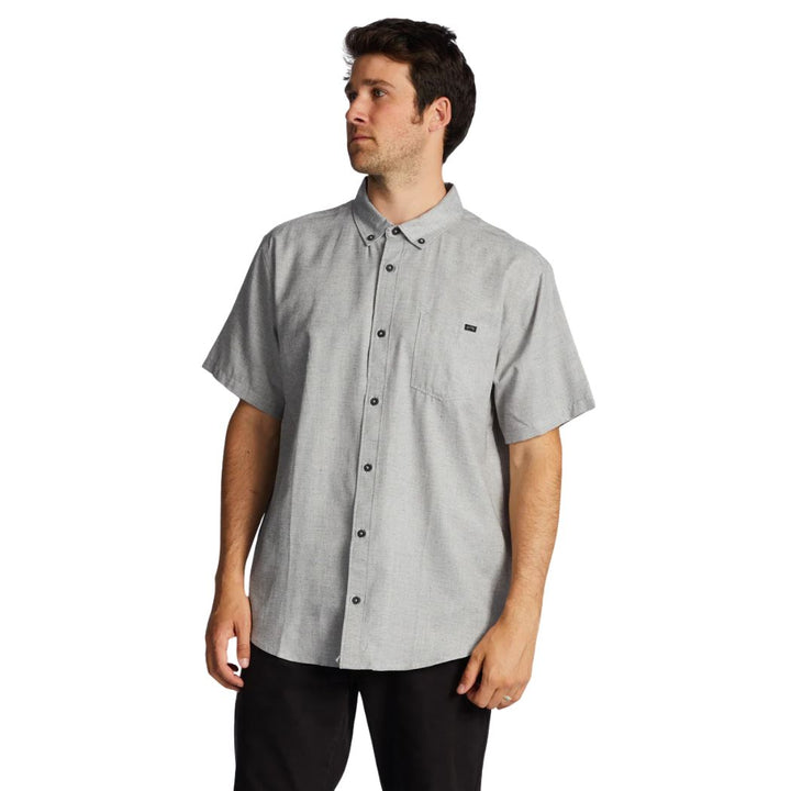 Billabong All Day Short Sleeve Shirt Light Grey