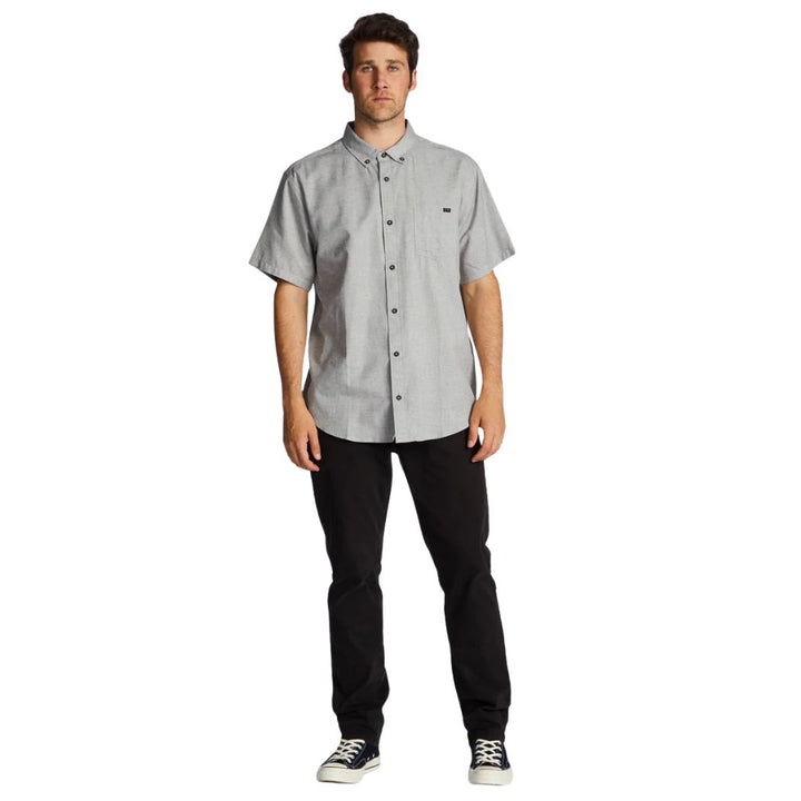 Billabong All Day Short Sleeve Shirt Light Grey